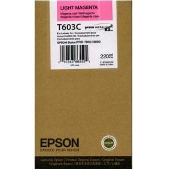 Epson C13T603C00 (T603C) Lıght Magenta Original Cartridge - Stylus Pro 7800 