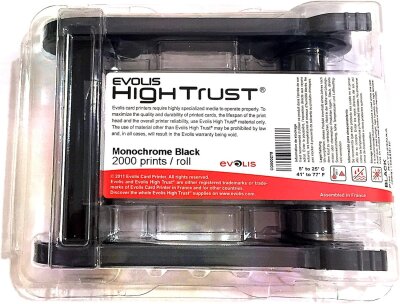 Evolis Primacy RCT023NAA Siyah Orjinal Şerit - Evolis