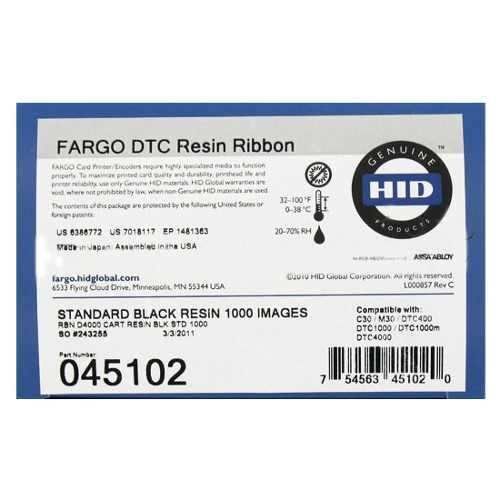 Fargo DTC-1000 Siyah Ribbon / Şerit (T7259)