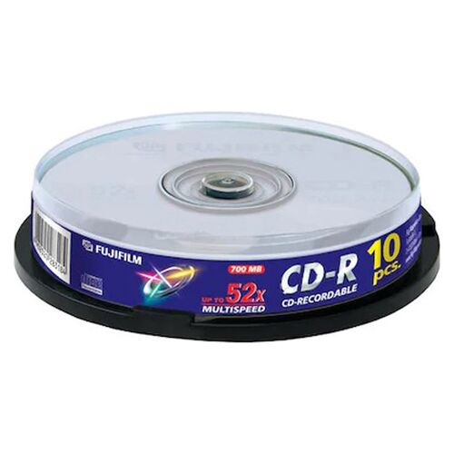 Fujifilm 52X MultiSpeed 700 MB CD-R (Pack of 10)