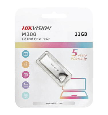 Hikvision - Hikvision HS-USB-M200/32G USB2.0 32GB Metal Flash Memory