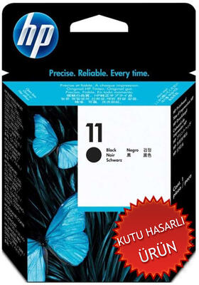 HP - HP C4810A (11) Black Original Head Cartridge (Damaged Box)