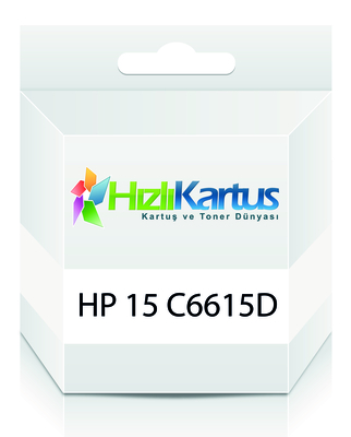 HP C6615D (15) Siyah Muadil Kartuş (T10625) - HP