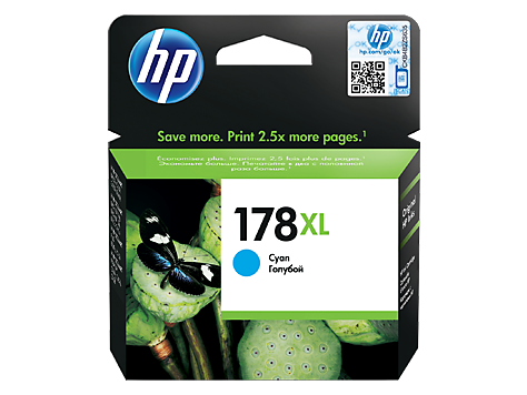 HP CB323HE (178XL) Cyan Original Cartridge - Photosmart 5510 / 5515