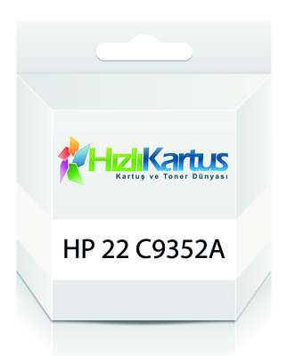 HP - HP C9352A (22) Renkli Muadil Kartuş