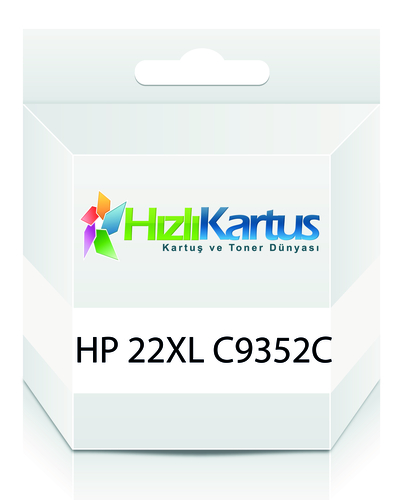 HP C9352C (22XL) Renkli Muadil Kartuş (T11173)