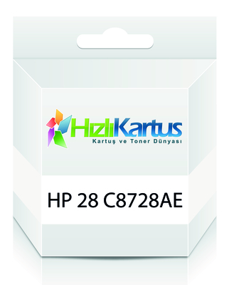 HP - HP C8728AE (28) Renkli Muadil Kartuş - Deskjet 3320 (T262)