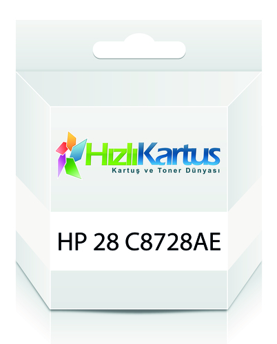 HP C8728AE (28) Renkli Muadil Kartuş - Deskjet 3320 (T262)