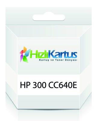 HP - HP CC640E (300) Siyah Muadil Kartuş - Deskjet D2560 (T276)