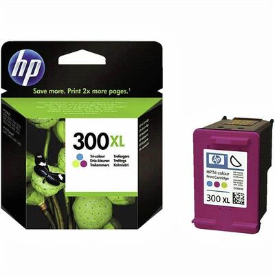 HP - HP CC644E (300XL) Renkli Orjinal Kartuş Yüksek Kapasite - Deskjet D2560 (T2396)