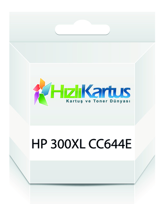 HP - HP CC644E (300XL) Renkli Muadil Kartuş Yüksek Kapasite - Deskjet D2560 (T10624)