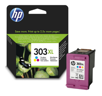 HP - HP T6N03AE (303XL) Colour Original Cartridge High Capacity - Envy Photo 6220 / 6230 