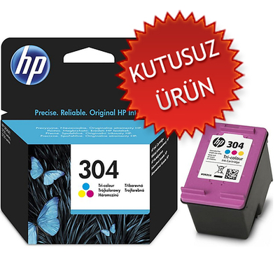 HP - HP N9K05AE (304) Color Original Cartridge - DeskJet 3720 / 3730 (Without Box)