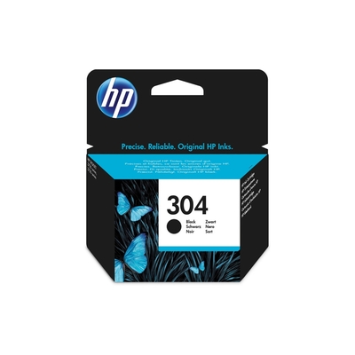 HP - HP N9K06AE (304) Black Original Cartridge - DeskJet 3720 / 3730