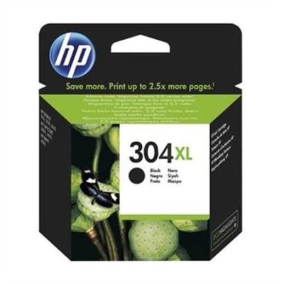HP - HP N9K08AE (304XL) Black Original Cartridge High Capacity - DeskJet 3720 / 3730