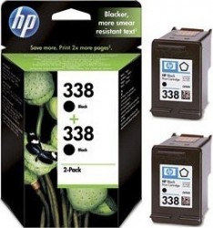 HP - HP CB331EE (338) Dual Pack Black Original Cartridge - Deskjet 5743