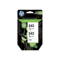 HP - HP CB332E (343) Dual Pack Color Original Cartridge - Deskjet 460c 