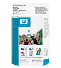 HP Q7875EE (343+348) Photo Package-Cartridge+ 120 Piece Photography Paper - HP