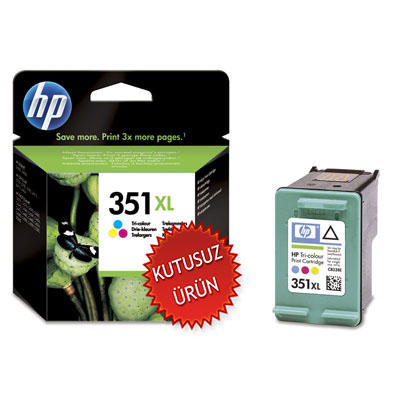 HP - HP CB338EE (351XL) Color Original Cartridge - Officejet J5740 (Without Box)