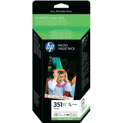 HP - HP Q8848EE (351XL) Renkli Orjinal Kartuş + Fotoğraf Kağıdı (T17339)