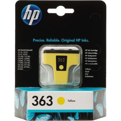 HP - HP C8773EE (363) Sarı Orjinal Kartuş - Photosmart 3110 / C5180 (T2702)