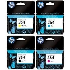 HP - HP 364 4lü Set Orjinal Kartuş Siyah,Sarı,Mavi,Kırmızı (T2537)