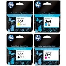 HP 364 4lü Set Orjinal Kartuş Siyah,Sarı,Mavi,Kırmızı (T2537) - HP