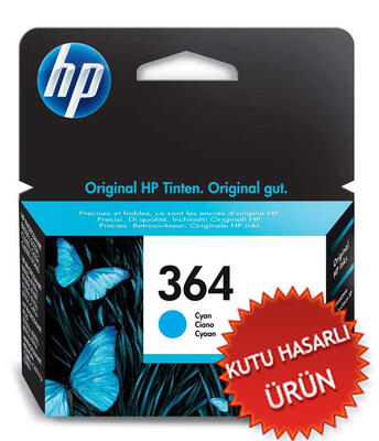 HP - HP CB318EE (364) Mavi Orjinal Kartuş - C5380 / C6380 (C) (T15942)