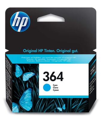 HP - HP CB318EE (364) Mavi Orjinal Kartuş - C5380 / C6380 (T2627)