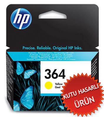 HP - HP CB320EE (364) Yellow Original Cartridge - C5380 / C6380 (Damaged Box)