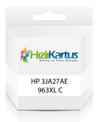 HP 3JA27AE (963XL) Mavi Muadil Kartuş - OfficeJet Pro 9010 - HP