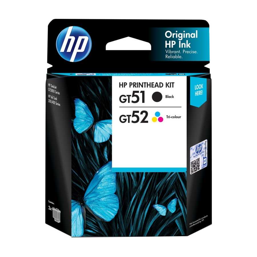 HP 3JB06AA GT51 / GT52 Siyah+Renkli Baskı Kafası (M0H50A+M0H51A) Deskjet GT5810, GT5820 HP