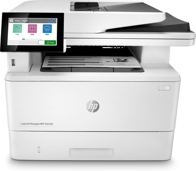 HP - HP 3PZ75A (MFP E42540f) LaserJet Managed Fax + Ethernet + Scanner + Multifunction Laser Printer 
