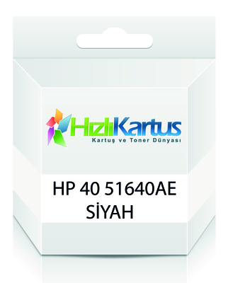 HP - HP 51640AE (40) Black Compatible Cartridge - Deskjet 1200c 