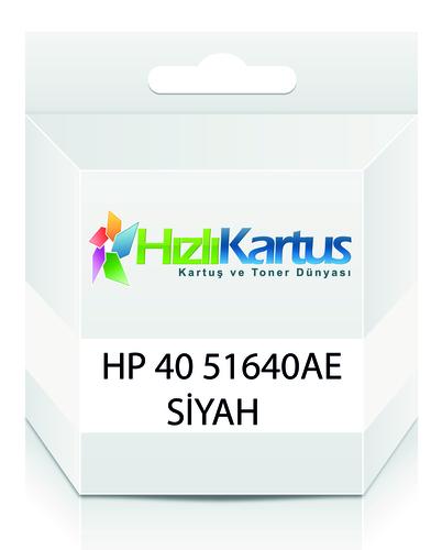 HP 51640AE (40) Siyah Muadil Kartuş - Deskjet 1200c (T10602)