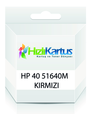 HP - HP 51640M (40) Kırmızı Muadil Kartuş - Deskjet 1200c (T10302)