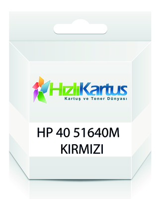 HP 51640M (40) Kırmızı Muadil Kartuş - Deskjet 1200c (T10302) - HP