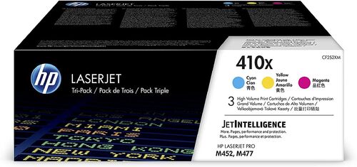 HP CF252XM (410X) 3Pk Original Toner - LaserJet Pro M452dn - 1