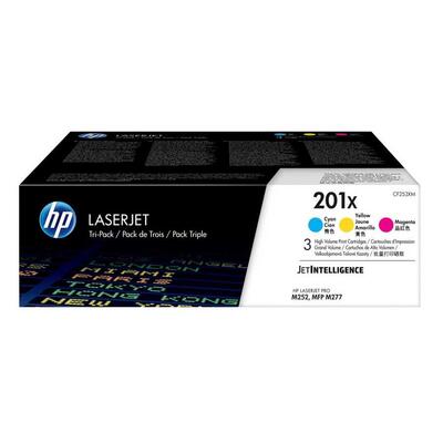 HP - HP CF253XM (201X) 3'lü Paket Orjinal Toner - LaserJet Pro M252dw / M274dn (T13071)