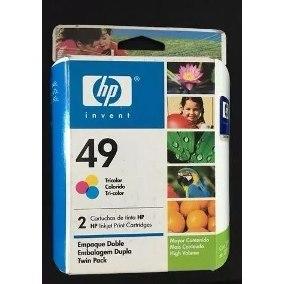 HP - HP C8799A (49) Renkli Orjinal Kartuş 2li Paket - Deskjet 350 (T9417)