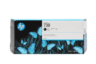 HP - HP 498Q0A (738M) Black Original Cartridge - DesignJet T850 / T950
