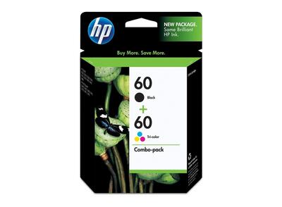 HP - HP CN067A (60+60) Siyah & Renkli Orjinal 2li Paket Kartuş - DeskJet D1660 (T16445)