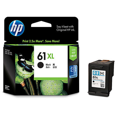 HP - HP CH563WN (61XL) Siyah Orjinal Kartuş Yüksek Kapasite - Deskjet 1000 (T10207)