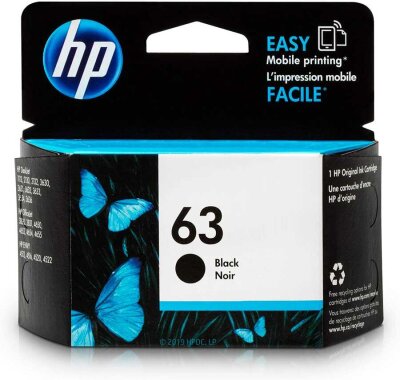 HP F6U62AN (63) Black Original Cartridge - DeskJet 1112 / 2130 - 3