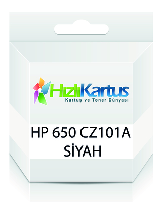 HP - HP CZ101A (650) Siyah Muadil Kartuş - Deskjet 2510 (T10622)