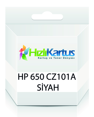 HP CZ101A (650) Siyah Muadil Kartuş - Deskjet 2510 (T10622) - HP