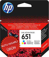 HP - HP C2P11A (651) Renkli Orjinal Kartuş - DeskJet 5645 (C) (T16909)