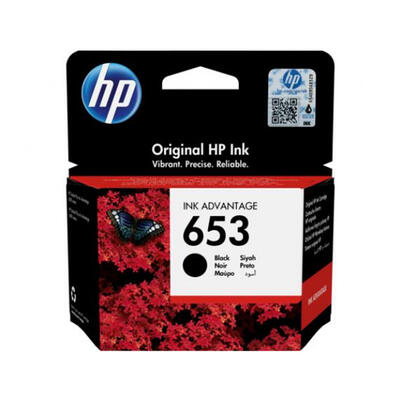 HP - HP 3YM75AE (653) Black Original Cartridge - DeskJet 6075 / 6475
