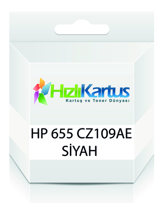HP - HP CZ109AE (655) Black Compatible Cartridge - Deskjet 3525 