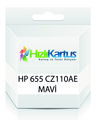 HP - HP CZ110AE (655) Cyan Compatible Cartridge - Deskjet 3525 